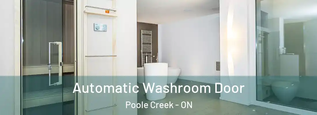  Automatic Washroom Door Poole Creek - ON