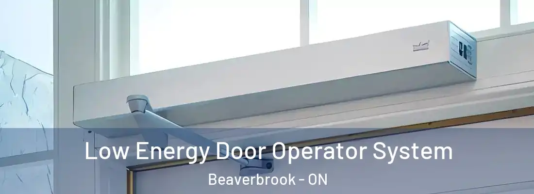  Low Energy Door Operator System Beaverbrook - ON