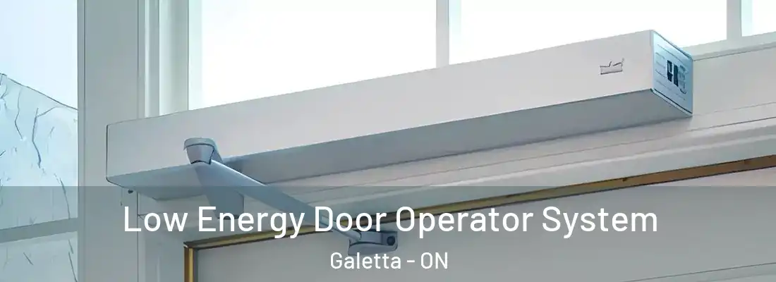  Low Energy Door Operator System Galetta - ON