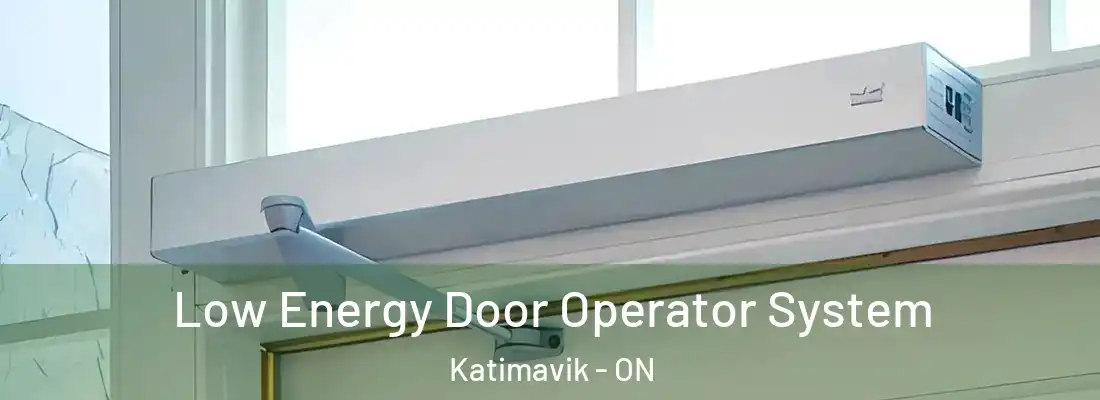  Low Energy Door Operator System Katimavik - ON