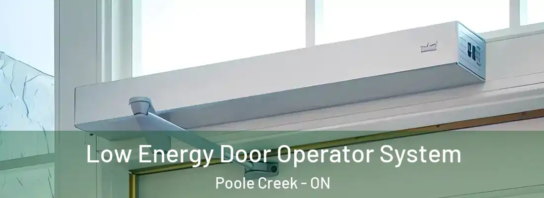  Low Energy Door Operator System Poole Creek - ON