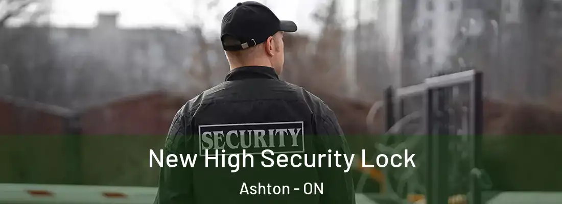  New High Security Lock Ashton - ON