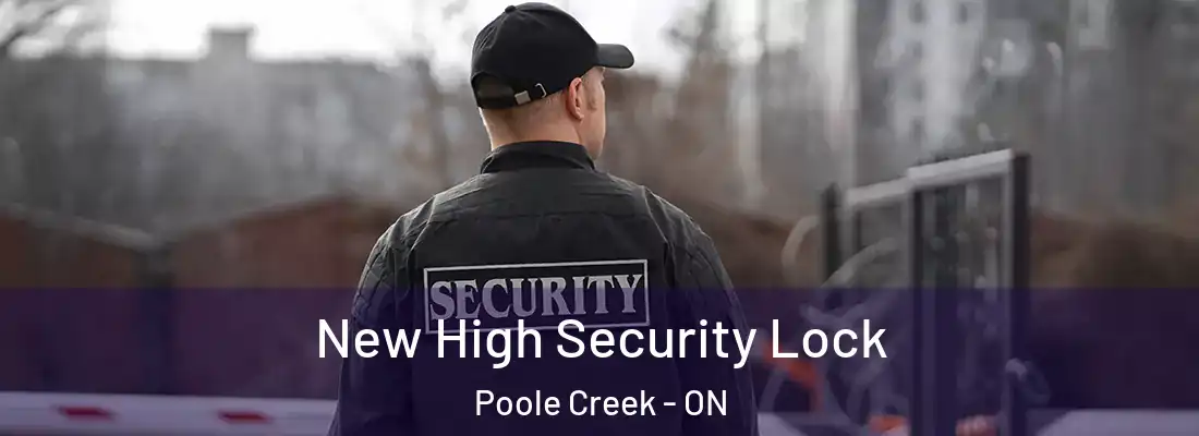  New High Security Lock Poole Creek - ON