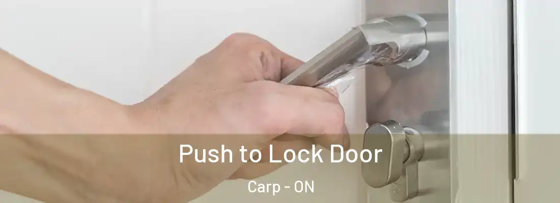  Push to Lock Door Carp - ON