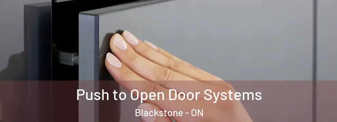 Push to Open Door Systems Blackstone - ON