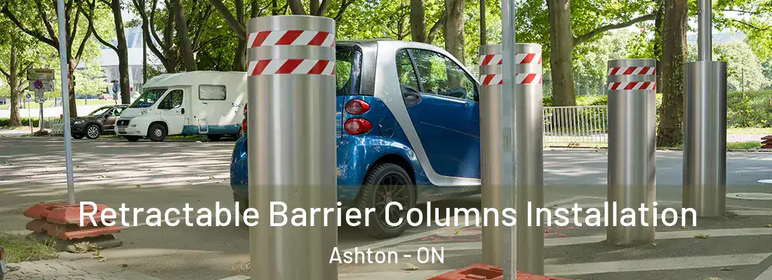  Retractable Barrier Columns Installation Ashton - ON