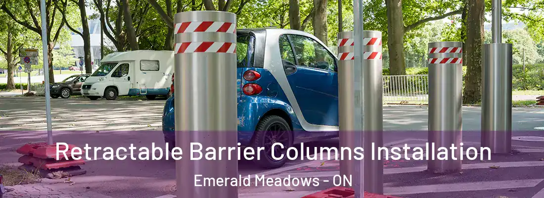  Retractable Barrier Columns Installation Emerald Meadows - ON