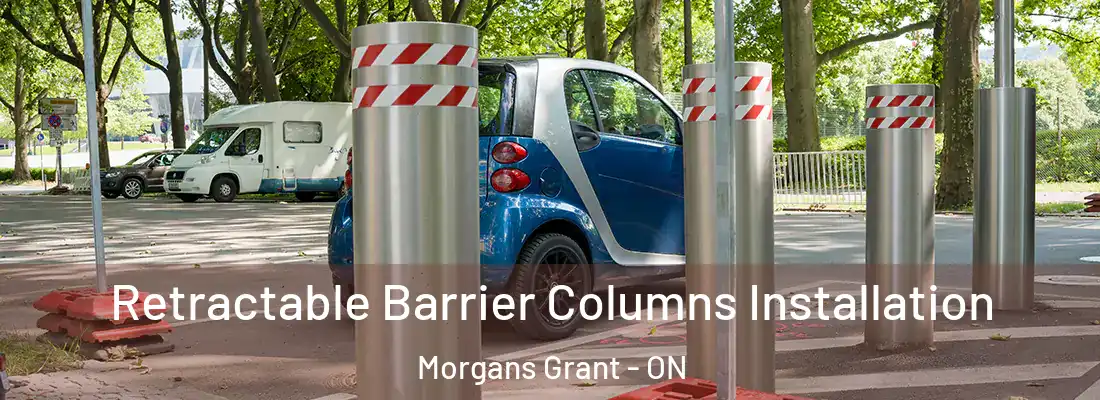  Retractable Barrier Columns Installation Morgans Grant - ON